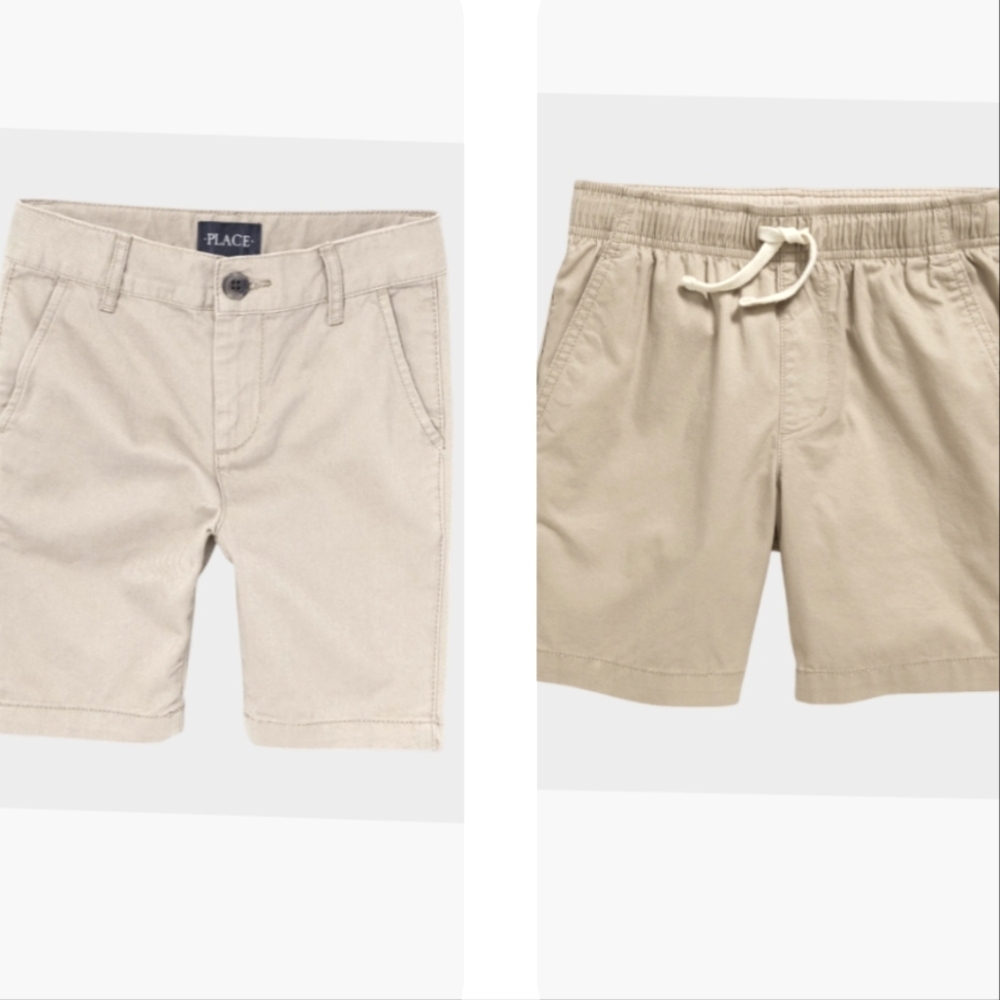Children Place Boys Shorts with Drawstring Waist & Flat Front Size 10/12